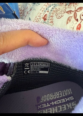 Skechers Mor Baskılı Kız Çocuk Spor Ayakkabı Velcro - Görsel 6