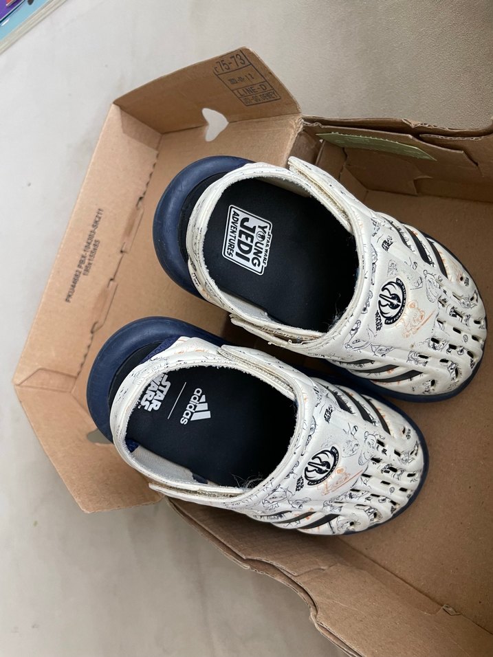 Beyaz Erkek Çocuk Velcro Bantlı Sandalet - Görsel 5