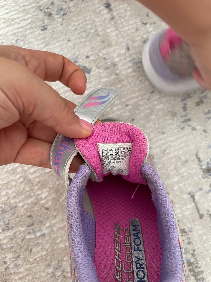 Kız Çocuk Mor Bağcıksız Skechers Spor Ayakkabı - Görsel 5