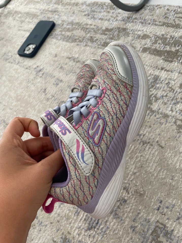 Kız Çocuk Mor Bağcıksız Skechers Spor Ayakkabı - Görsel 4