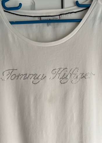 Tommy Hilfiger Beyaz Kısa Kollu Tişört - Görsel 3