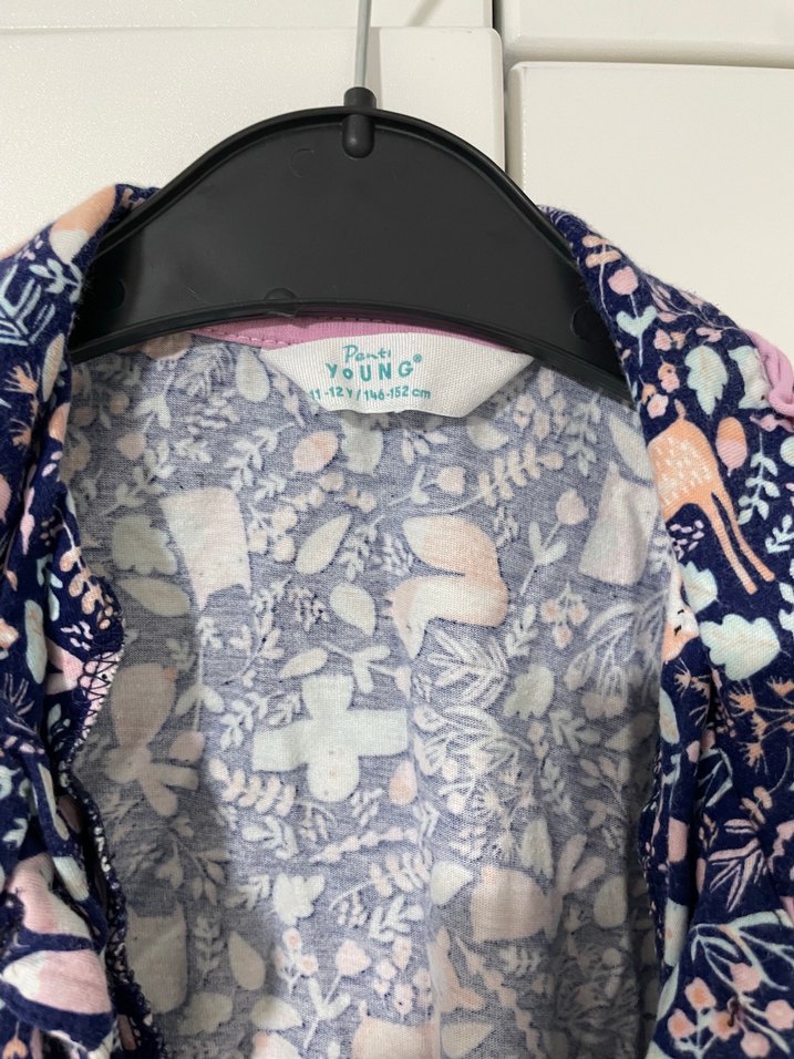 Penti Düğmeli Uzun Kollu Batik Desenli çocuk Gömlek pijama - Görsel 3