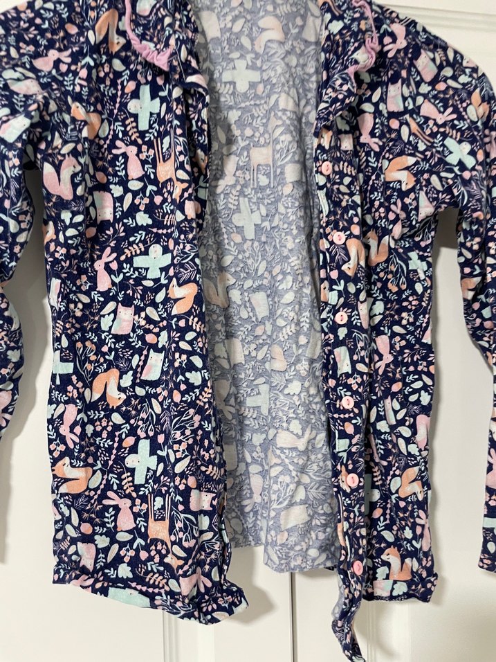 Penti Düğmeli Uzun Kollu Batik Desenli çocuk Gömlek pijama - Görsel 2