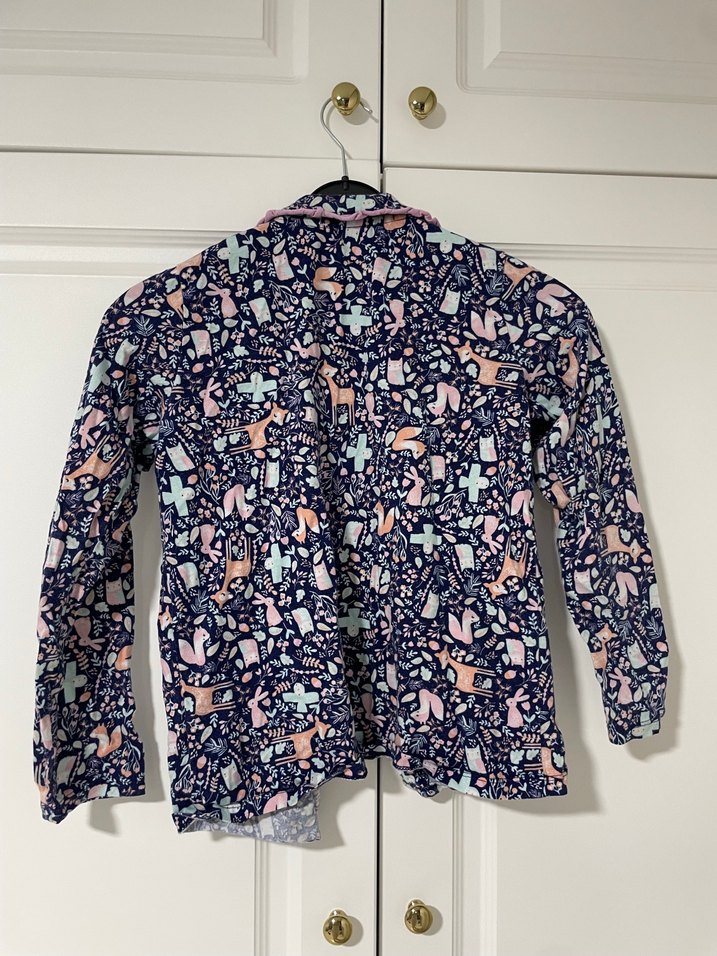 Penti Düğmeli Uzun Kollu Batik Desenli çocuk Gömlek pijama - Görsel 4