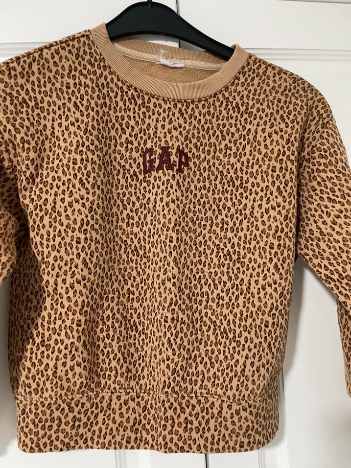 Gap Kahverengi Leopar Desenli Sweatshirt - Görsel 2
