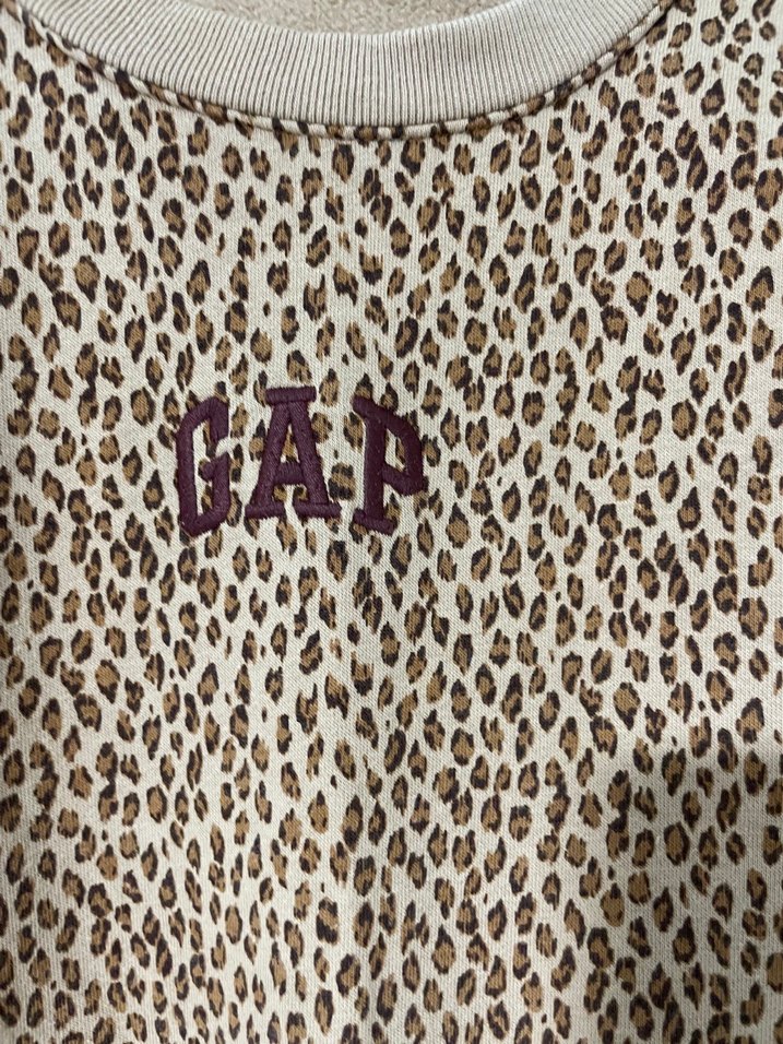 Gap Kahverengi Leopar Desenli Sweatshirt - Görsel 3