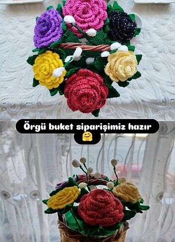 Örgü çiçek