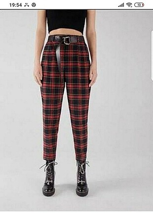 Bershka ekose pantolon