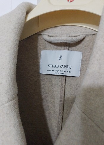 STRADIVARİUS marka Çift Düğmeli Uzun Kaban - Görsel 7