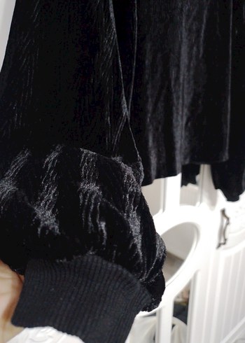 rahat kesim Siyah Kadın Bluz - Görsel 2