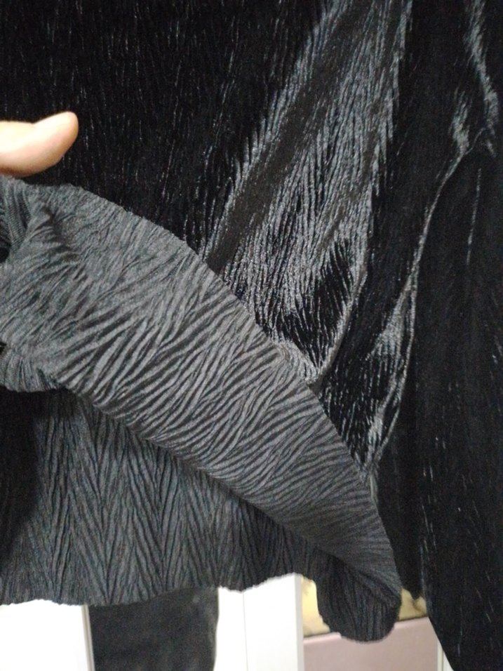 rahat kesim Siyah Kadın Bluz - Görsel 4