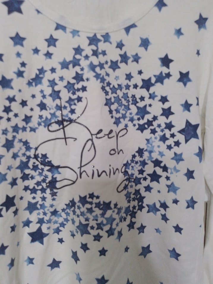 Uzun Kollu Beyaz Kız Çocuk Tişörtü - Görsel 2