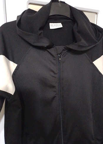 Siyah Kapüşonlu Fermuarlı Kız çocuk sweet - Görsel 3