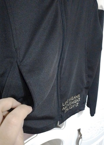 Siyah Kapüşonlu Fermuarlı Kız çocuk sweet - Görsel 6