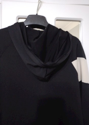 Siyah Kapüşonlu Fermuarlı Kız çocuk sweet - Görsel 4