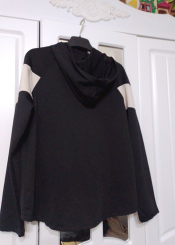 Siyah Kapüşonlu Fermuarlı Kız çocuk sweet - Görsel 5