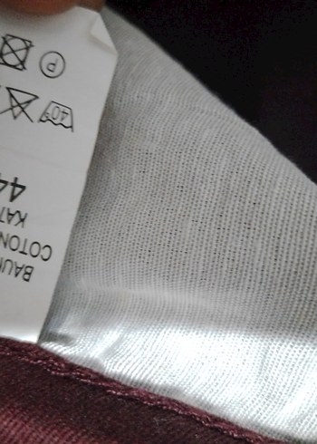 Bordo Rahat Kesim Kadın Kumaş Pantolon - Görsel 2