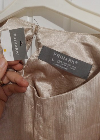 Bej Parlak Salaş Kadın Keten Bluz - Görsel 2