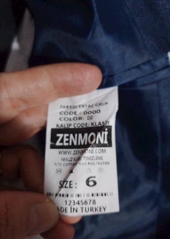 Koyu Mavi Klasik Çocuk Takım Elbise - Görsel 4