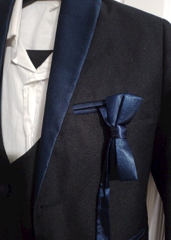 Koyu Mavi Klasik Çocuk Takım Elbise - Görsel 3