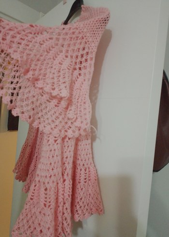 Pembe Örgü Bolero/ Lizöz - Görsel 3