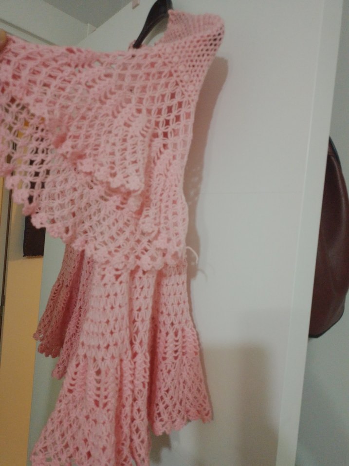 Pembe Örgü Bolero/ Lizöz - Görsel 3