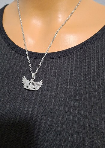 Vivienne Westwood Çelik yarasa Satürn Kolye - Görsel 3