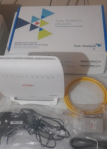 SORUNSUZ ÇOK TEMİZ KUTUSUNDA ZYXEL VDSL2 MODEM 