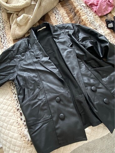 Deri blazer ceket
