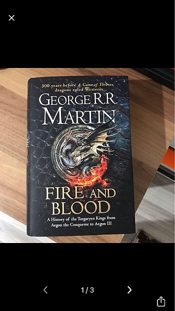 Fire And Blood İngilizce Edisyon