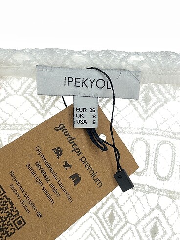 36 Beden beyaz Renk ipekyol Bluz %70 İndirimli.