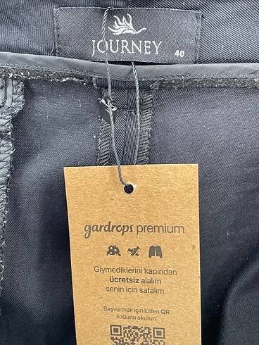 40 Beden siyah Renk Journey Kumaş Pantolon %70 İndirimli.