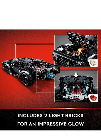 Beden BATMOBİL 42127 LEGO Technic BATMAN