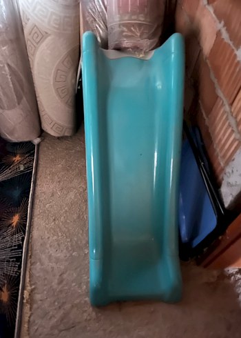 Mavi Plastik Çocuk Kaydırağı - Görsel 2