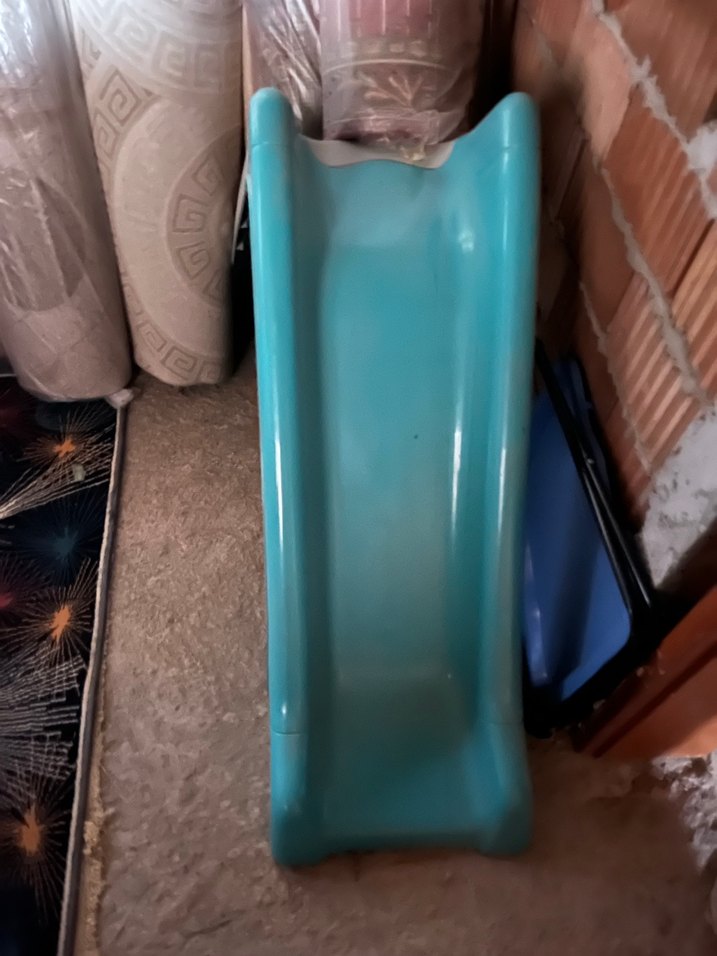 Mavi Plastik Çocuk Kaydırağı - Görsel 2