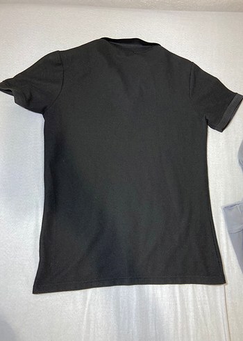 Siyah Düğmeli Erkek Polo Tişört - Görsel 2