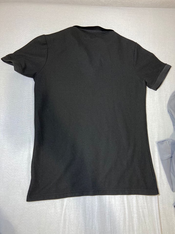 Siyah Düğmeli Erkek Polo Tişört - Görsel 2