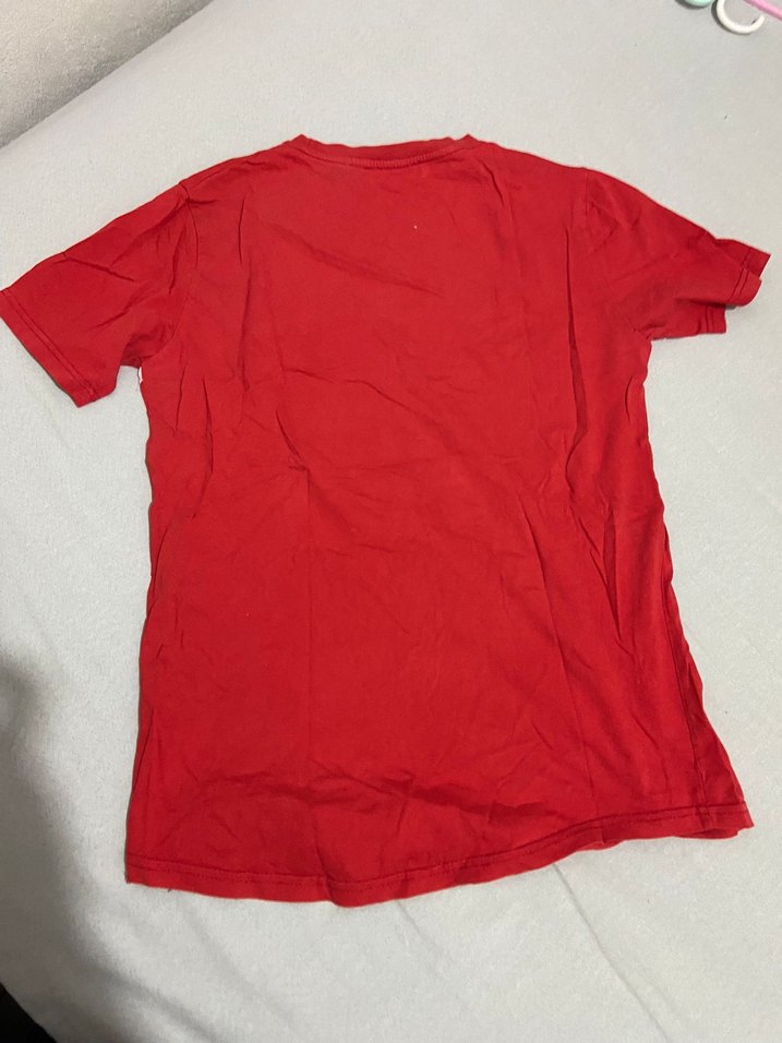 Kırmızı JustHype Baskılı Erkek Tişört - Görsel 2