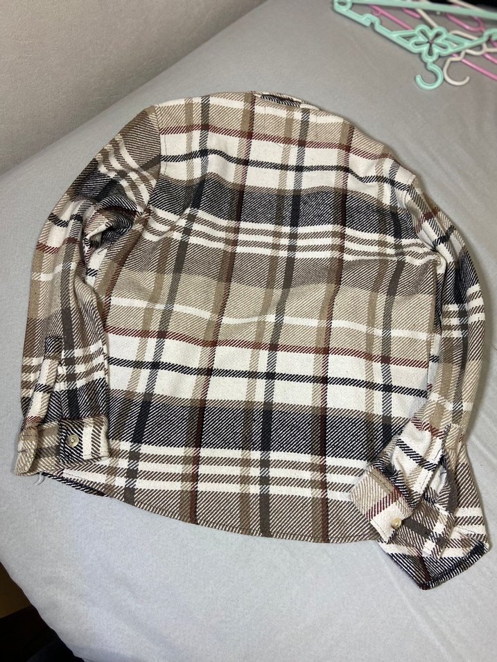 Düğmeli erkek Ekose Gömlek - Görsel 2