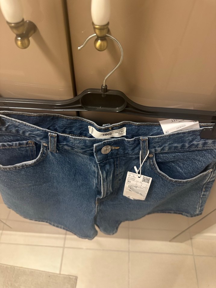 Kadın Koyu Mavi Kot Şort Mini - Görsel 3