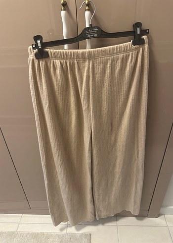 Bej Piliseli Kadın Pantolon - Görsel 4