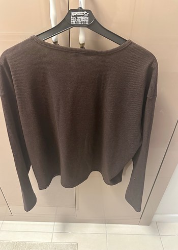 Kadın Kahverengi Bisiklet Yaka Kazak - Görsel 4