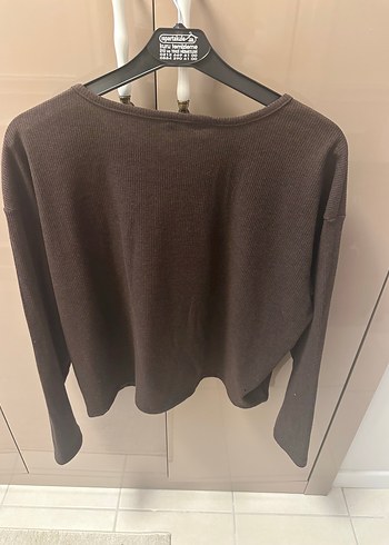 Kadın Kahverengi Bisiklet Yaka Kazak - Görsel 5