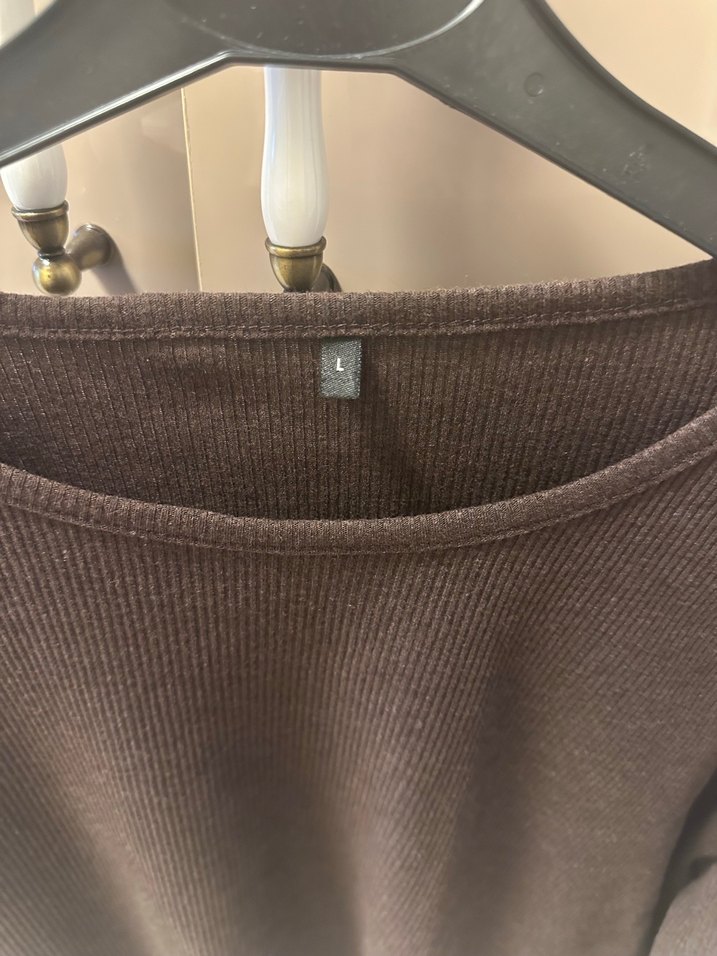 Kadın Kahverengi Bisiklet Yaka Kazak - Görsel 2