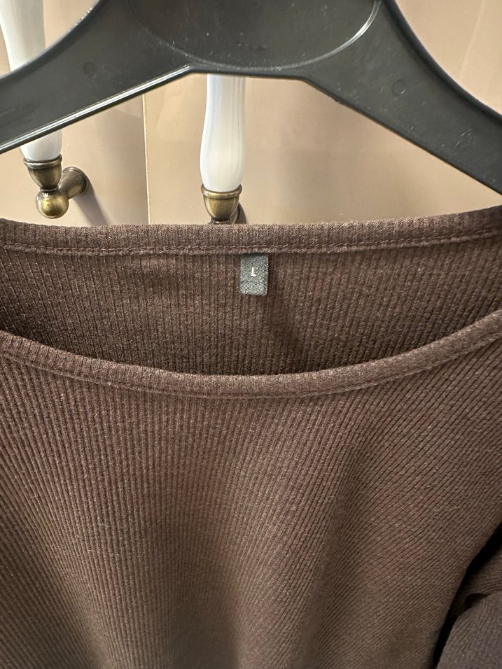 Kadın Kahverengi Bisiklet Yaka Kazak - Görsel 3