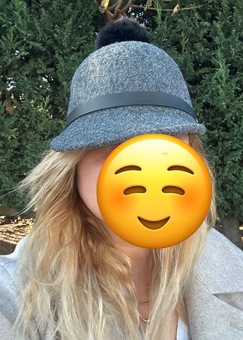 Gri Yünlü Kürk Detaylı Kadın Şapka - Görsel 2