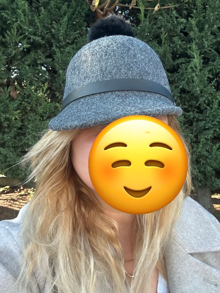 Gri Yünlü Kürk Detaylı Kadın Şapka - Görsel 2