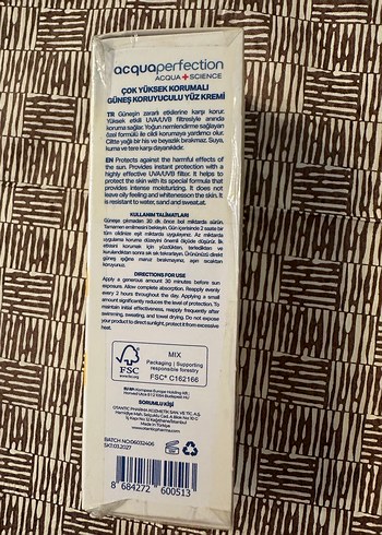 50 SPF Yüz Kremi - Anti Leke, Kolajen, Hyaluronik Asit - Görsel 2