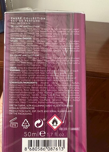 Zafiren Kadın Parfümü Amethyst - Görsel 3