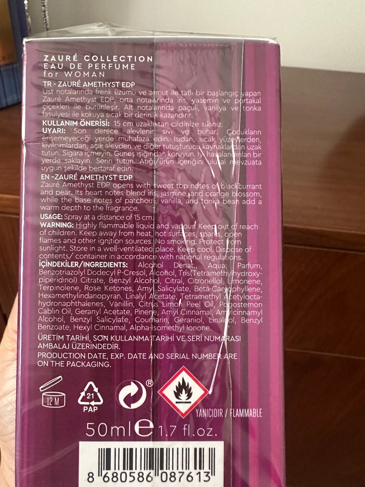 Zafiren Kadın Parfümü Amethyst - Görsel 3